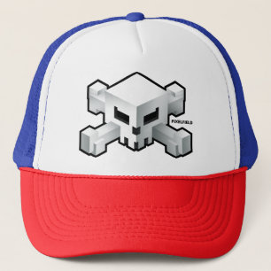 Pixelfield Game   Radical Skull Logo Hat