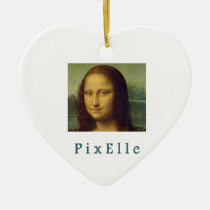 Pixelle femme ceramic tree decoration