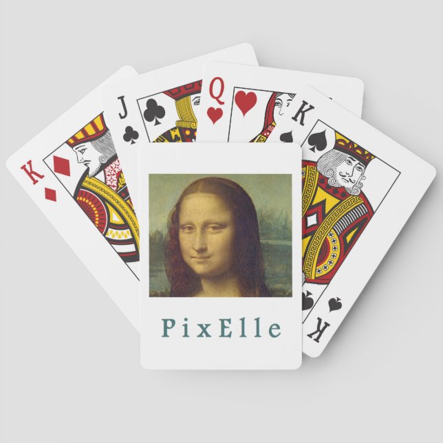 Pixelle femme playing cards (Back)