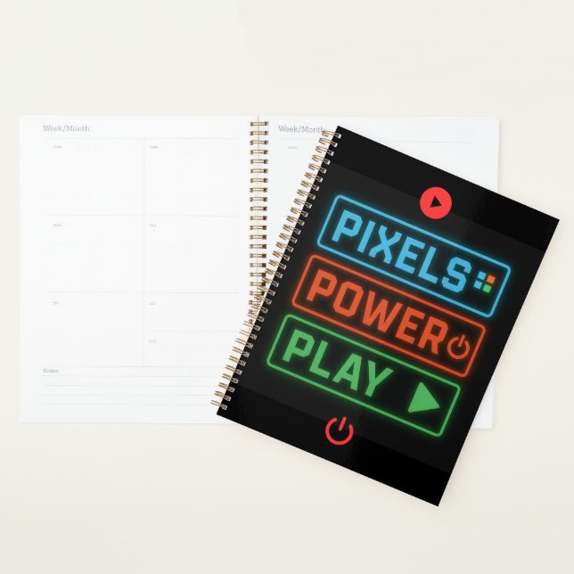 Pixels Power Play Gamer Planner – Game On! (Display)