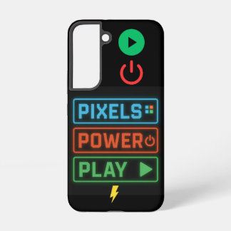 Pixels Power Play Retro Gamer Wrapping Phone Case
