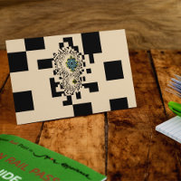 Pixels Without Border Postcard Template