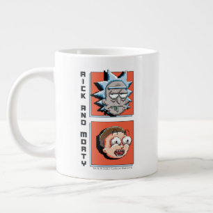 Pixelverse Rick and Morty Panel Graphic Large Coffee Mug