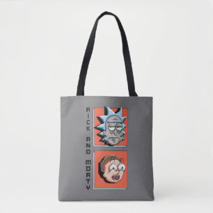 Pixelverse Rick and Morty Panel Graphic Tote Bag