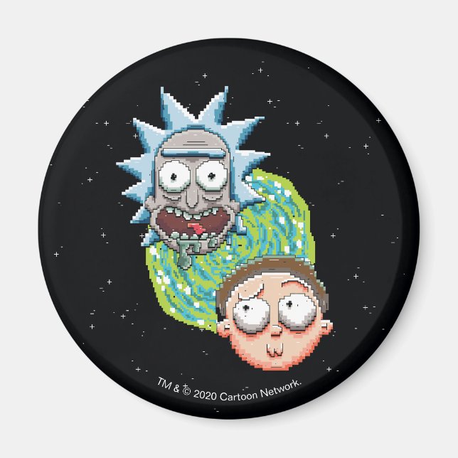 Pixelverse Rick and Morty Portal Graphic Magnet (Front)
