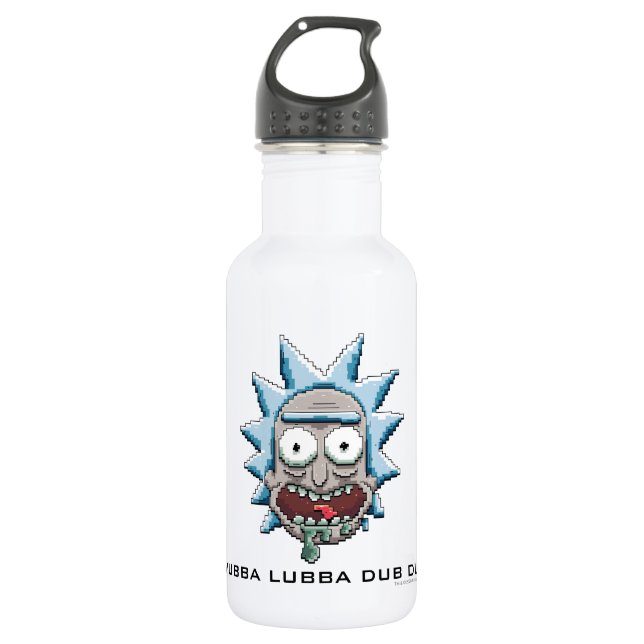 Pixelverse Rick Drooling Head 532 Ml Water Bottle (Front)
