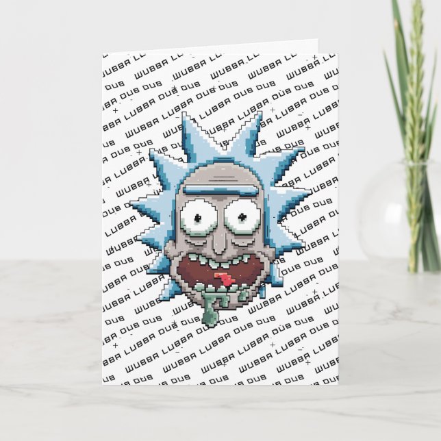Pixelverse Rick Drooling Head Card (Front)