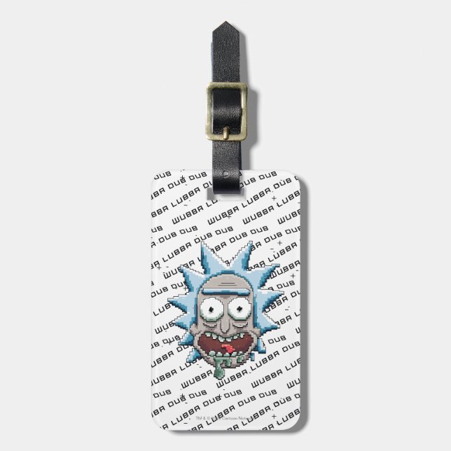 Pixelverse Rick Drooling Head Luggage Tag (Front Vertical)