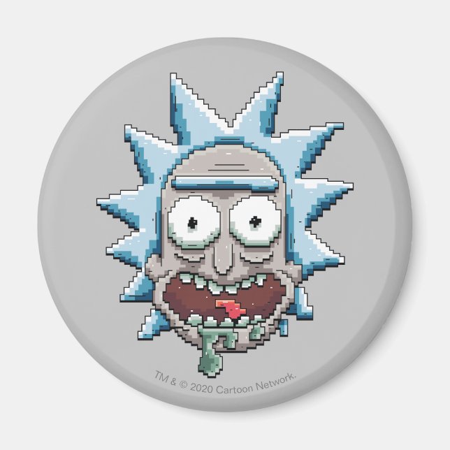 Pixelverse Rick Drooling Head Magnet (Front)