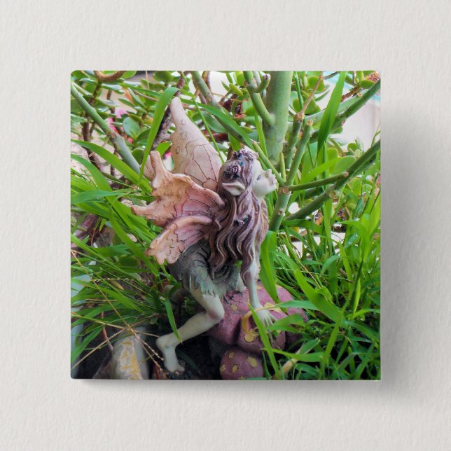 Pixie 15 Cm Square Badge (Front)