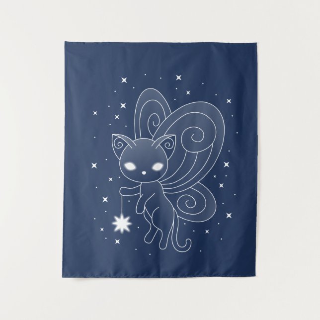Pixie Cat - Fairy Wings Kitty EP Tapestry (Front)
