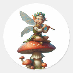 Pixie classic round sticker