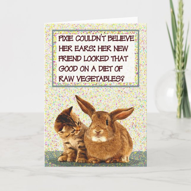 Pixie couldn't believe her ears card (Front)