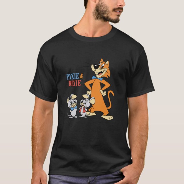 Pixie  Dixie with Mr. Jinks Classic T-Shirt (Front)