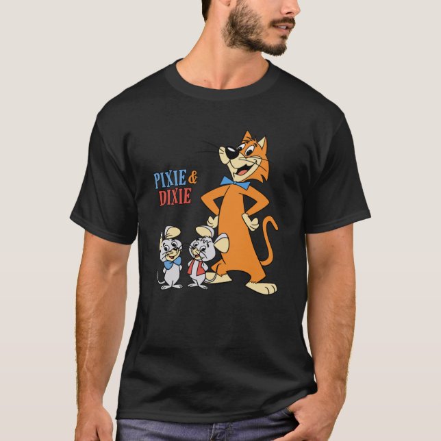 Pixie  Dixie with Mr. Jinks   T-Shirt (Front)
