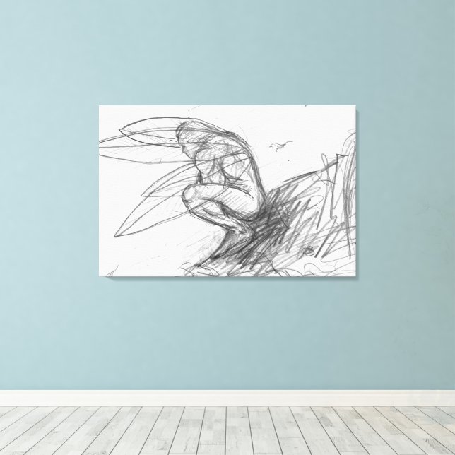 Pixie Dust in the Wind Canvas Print (Insitu(Wood Floor))