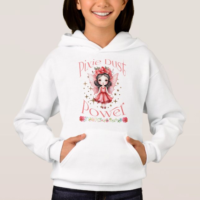 Pixie Dust Power white Hoodie (Front)