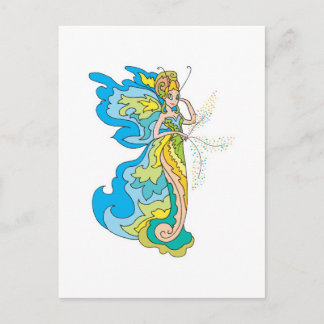 pixie fairy princess postcard