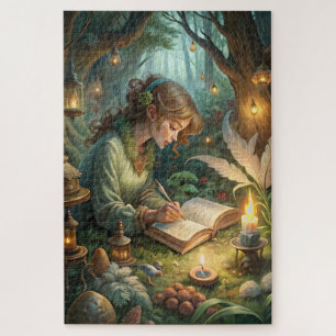Pixie Girl Writing Jigsaw Puzzle