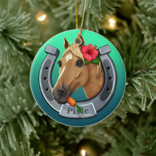 Pixie the mare ceramic ornament