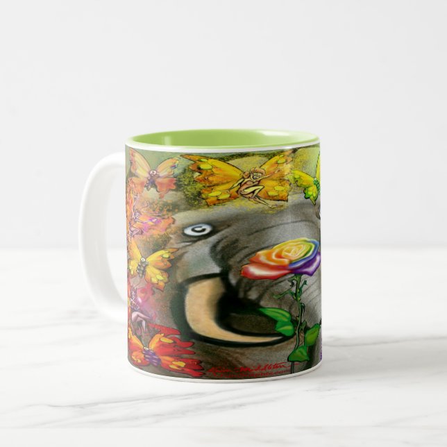 Pixies Rainbow Two-Tone Coffee Mug (Front Left)