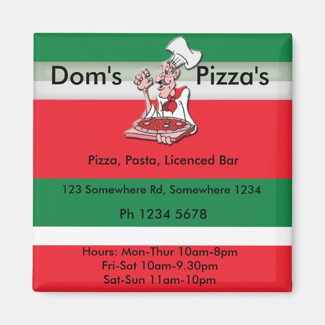 pizza4 magnet (Front)