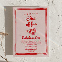 Pizza 1st Hand Written Drawn Slice Of Fun Birthday