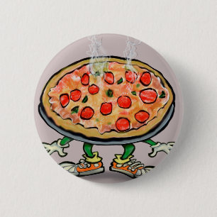 Pizza 6 Cm Round Badge