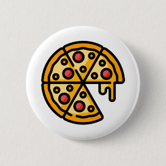 Pizza 6 Cm Round Badge