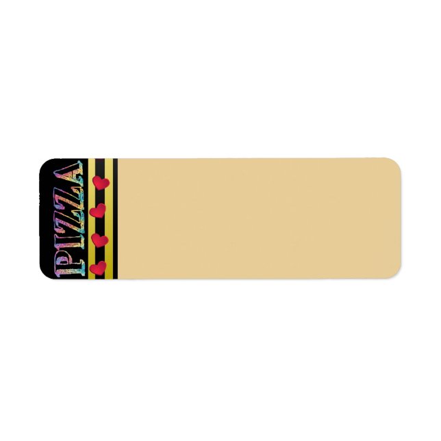 Pizza Address Label Return Address Label (Front)
