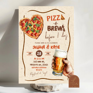 Pizza and Brews Before I do Couples Shower Invitation