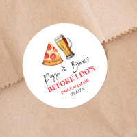 Pizza and Brews Before I Do's Rehearsal Dinner