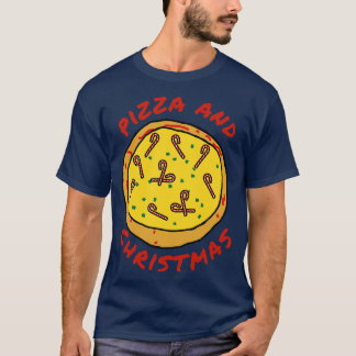Pizza and Christmas Food T-Shirt