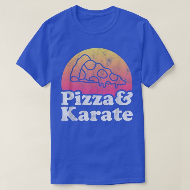 Pizza and Karate  T-Shirt (Design Front)