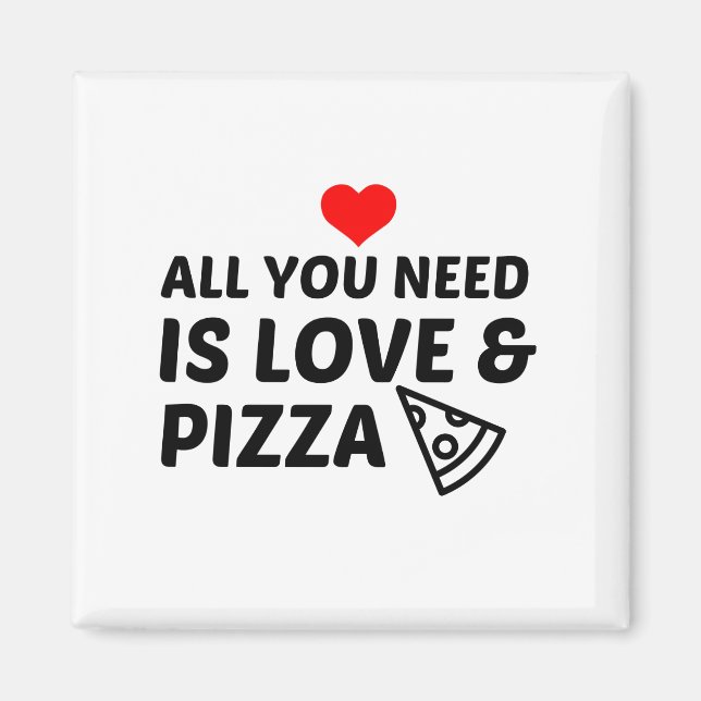 PIZZA AND LOVE MAGNET (Front)