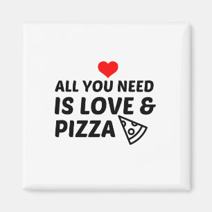PIZZA AND LOVE MAGNET