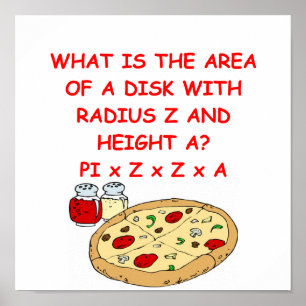 PIZZA and math Poster