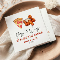 Pizza and Wings Before The Rings Rehearsal Dinner