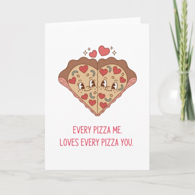 Pizza Anniversary  Card (Front)