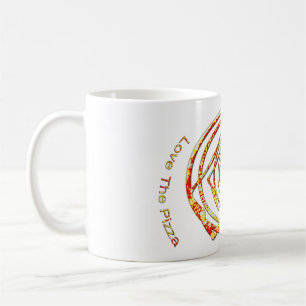 pizza art mug