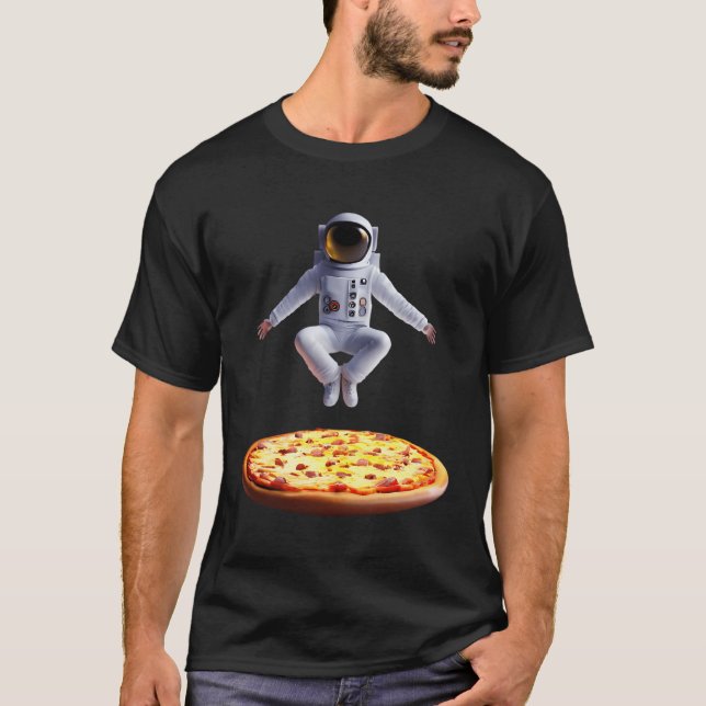 Pizza Astronaut T-Shirt (Front)