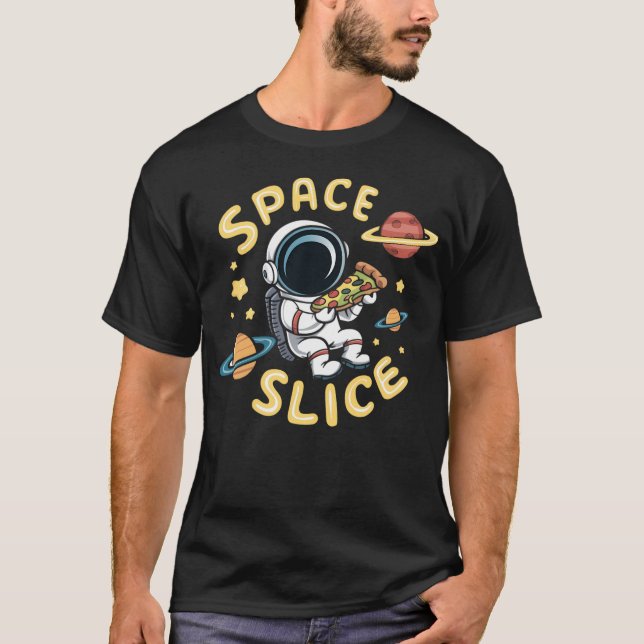 Pizza Astronaut T-Shirt (Front)