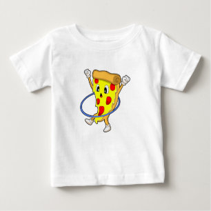 Pizza at Fitness with Fitness tires.PNG Baby T-Shirt