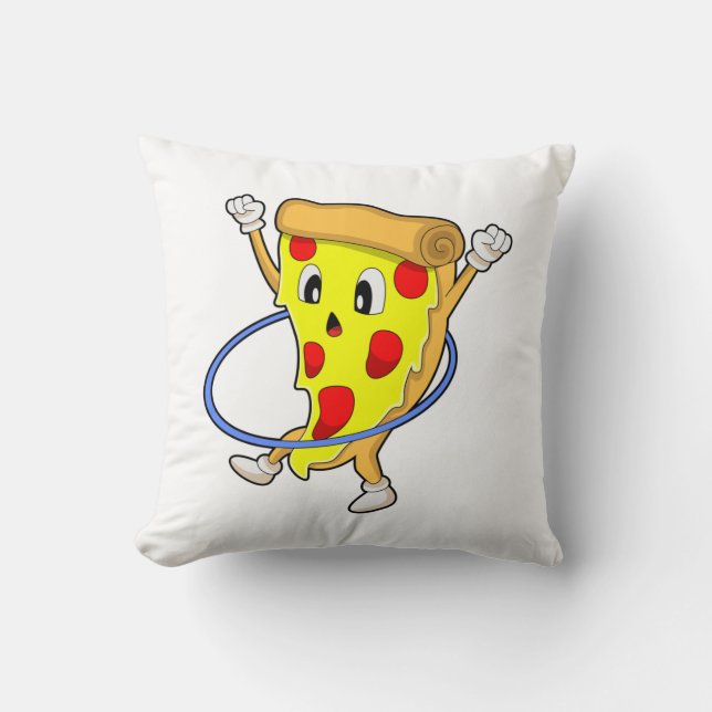 Pizza at Fitness with Fitness tires.PNG Cushion (Front)