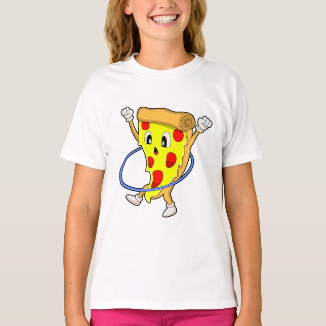 Pizza at Fitness with Fitness tires.PNG T-Shirt (Front)