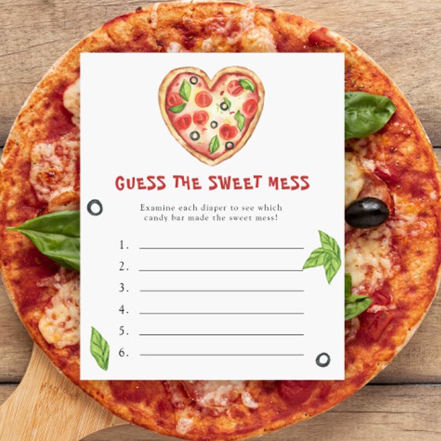 Pizza baby shower - Guess the Sweet Mess game (Creator Uploaded)