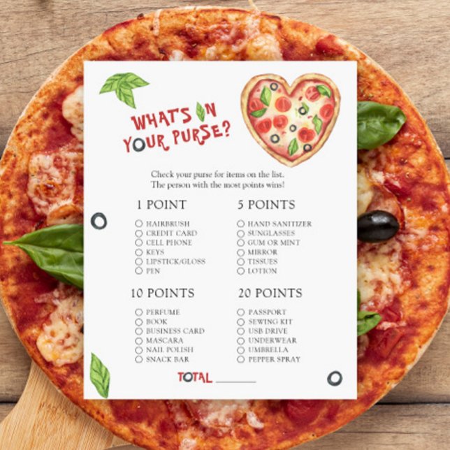 Pizza baby shower - What's in your purse game (Creator Uploaded)