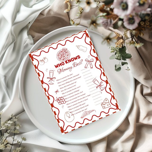 Pizza baby Theme  pregnancy baby shower game card (Creator Uploaded)