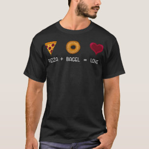 Pizza Bagel Lover Beigel Roll RingShaped Baked Jew T-Shirt