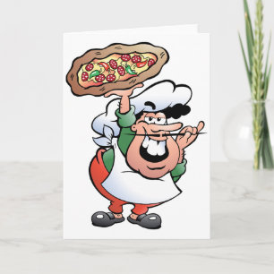 Pizza Baker Greeting Cards